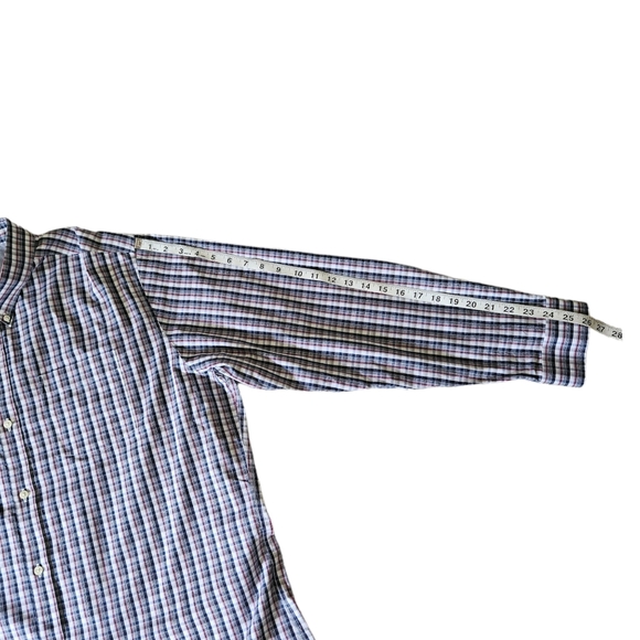 Eddie Bauer Long Sleeve Button Down Shirt Wrinkle Free Men's Size 2XL Plaid - Picture 8 of 10